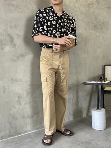 Manfinity 男士翻蓋口袋工裝牛仔褲