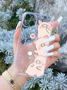 Ốp điện thoại hình chú heo hoạt hình, phiên bản quốc tế, không phải phiên bản nội địa. - Nhiều màu - Xem 2