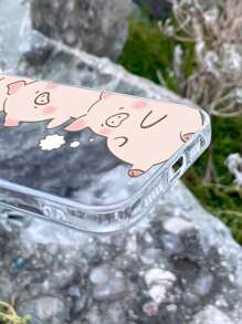 Ốp điện thoại hình chú heo hoạt hình, phiên bản quốc tế, không phải phiên bản nội địa. - Nhiều màu - Xem 3