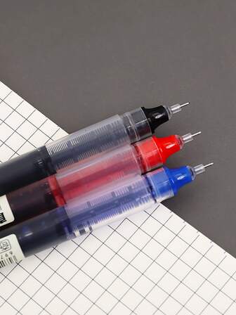 3 Unids/set De Bolígrafos Neutros (rojo/azul/negro) Tanto Para El Mercado Como Para Los De Ee. Uu.