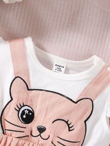 Đầm em bé Xù 2 trong1 Hoạt hình Khối Màu - Nhiều màu - Xem 5