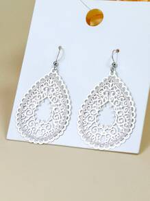 4對鏤空耳墜,不銹鋼首飾類 - 彩色 - 查看 4