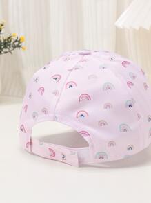 Toddler Kids Rainbow Print Baseball Cap - Multicolor - View 2