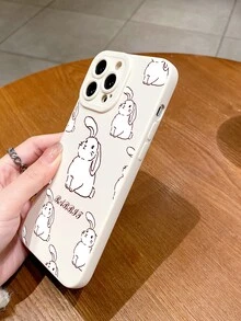 Funda para móvil con estampado de conejo de dibujos animados - Multicolor - Ver 2