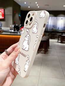 Funda para móvil con estampado de conejo de dibujos animados - Multicolor - Ver 3