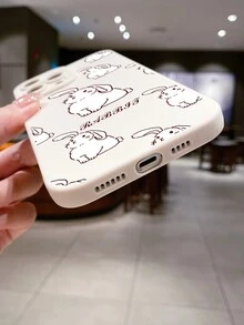 Funda para móvil con estampado de conejo de dibujos animados - Multicolor - Ver 4