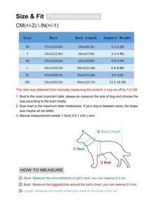 1pc Watermelon & Letter Graphic Pet Tank - Green - View 3