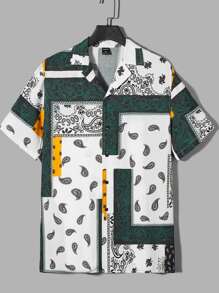 Manfinity Men Paisley Print Shirt - Multicolor - View 5