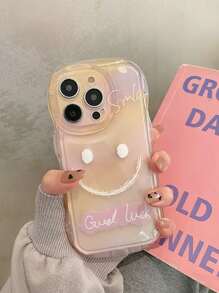 Smile Pattern Phone Case - Multicolor - View 2
