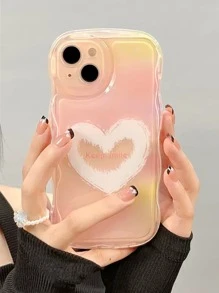 Heart Pattern Phone Case - Multicolor - View 1