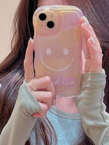 Smile Pattern Phone Case - Multicolor - View 3