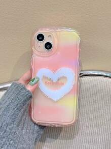 Heart Pattern Phone Case - Multicolor - View 2