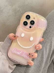Smile Pattern Phone Case - Multicolor - View 4