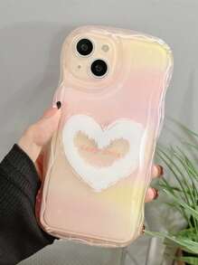 Heart Pattern Phone Case - Multicolor - View 3