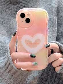 Heart Pattern Phone Case - Multicolor - View 4