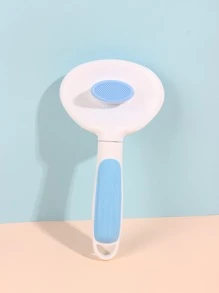 1pc Color Block Pet Hair Comb - Blue - View 3