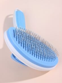 1pc Color Block Pet Hair Comb - Blue - View 7