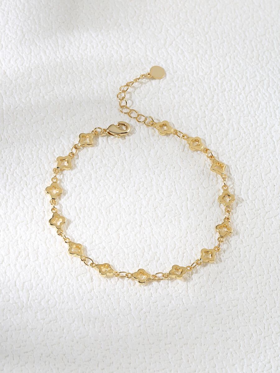 花朵装饰手链情人节 - 金黃色 - 查看 1