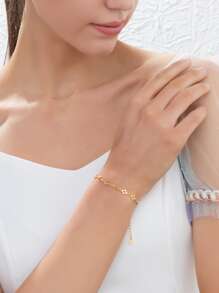 花朵装饰手链情人节 - 金黃色 - 查看 6