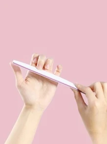 15 piezas limas de uñas de grano 100/180, esmeril de doble cara, esmeril lavable, tampones de uñas reutilizables, herramientas de manicura para uñas naturales, uñas acrílicas, uso doméstico y de salón - Gris - Ver 2