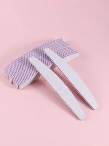 15 piezas limas de uñas de grano 100/180, esmeril de doble cara, esmeril lavable, tampones de uñas reutilizables, herramientas de manicura para uñas naturales, uñas acrílicas, uso doméstico y de salón - Gris - Ver 5