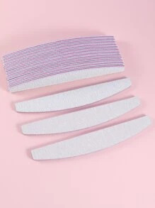 15 piezas limas de uñas de grano 100/180, esmeril de doble cara, esmeril lavable, tampones de uñas reutilizables, herramientas de manicura para uñas naturales, uñas acrílicas, uso doméstico y de salón - Gris - Ver 7