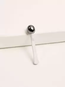 1入組迷你金屬按摩棒眼霜塗抹器棒面膜按摩器滾輪工具 - 白色 - 查看 2