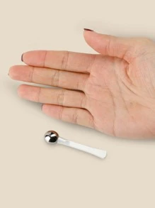 1入組迷你金屬按摩棒眼霜塗抹器棒面膜按摩器滾輪工具 - 白色 - 查看 3