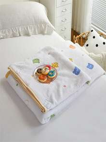 1pc Cartoon Graphic Blanket - Multicolor - View 8