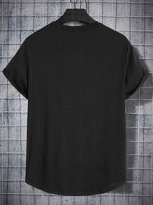 Manfinity Men Figure Graphic Tee - Black - View 2