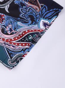 Manfinity RSRT Hombres con estampado de paisley Camisa & Shorts sin camiseta - Multicolor - Ver 3