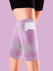 1pc Striped Sports Knee Pad - Pink - View 1