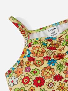SHEIN Baby Floral Print Cami Top - Multicolor - View 3
