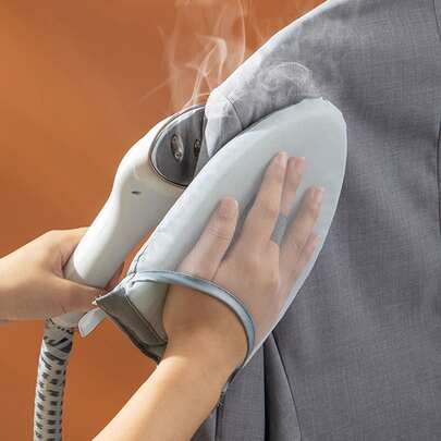1 件迷你熨衣板，手持式迷你耐热熨烫垫，带指环的防水防蒸汽手套，服装蒸汽熨斗手套，适用于衣领、口袋、领带家居装饰、家居装饰、适用于厨房、卧室、家庭、办公室、学校、返校用品