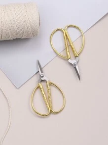 Kéo Vàng Zig Zag Thép Cao Cấp Bền Vintage Kéo Thợ May Thủ Công Hộ Gia Đình Cho Kéo Vải Rsembroidery Kéo Cắt May - Vàng - Xem 7