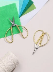 Kéo Vàng Zig Zag Thép Cao Cấp Bền Vintage Kéo Thợ May Thủ Công Hộ Gia Đình Cho Kéo Vải Rsembroidery Kéo Cắt May - Vàng - Xem 8