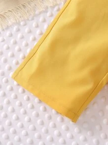 SHEIN Vintaside Kids Young Girl Sweet Flower Print Comfortable Round Neck 2pcs Set For Summer