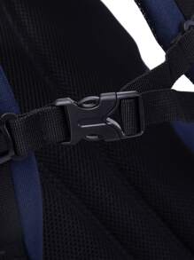 JIHUBEAR Niños Mochila funcional de color combinado de gran capacidad - Multicolor - Ver 4