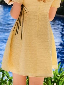 Đầm màu trơn Giải trí - Màu vàng - Xem 9