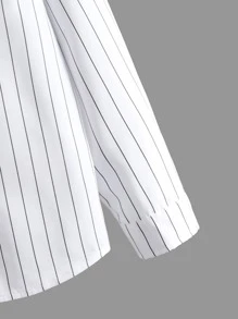 SHEIN Boys Bow Front Shirt & Vest Jacket & Trousers - Multicolor - View 3