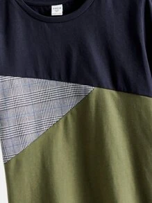 SHEIN Boys Cut And Sew Tee & Shorts - Multicolor - View 3