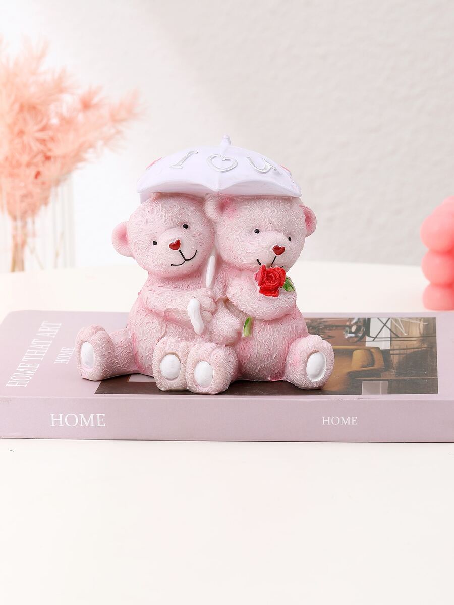 1pc Cartoon Bear Design Decoration Craft - Multicolor - View 1