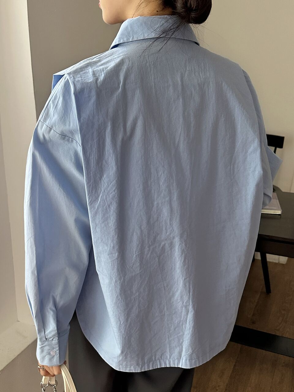 Puff Sleeve Button Front Shirt