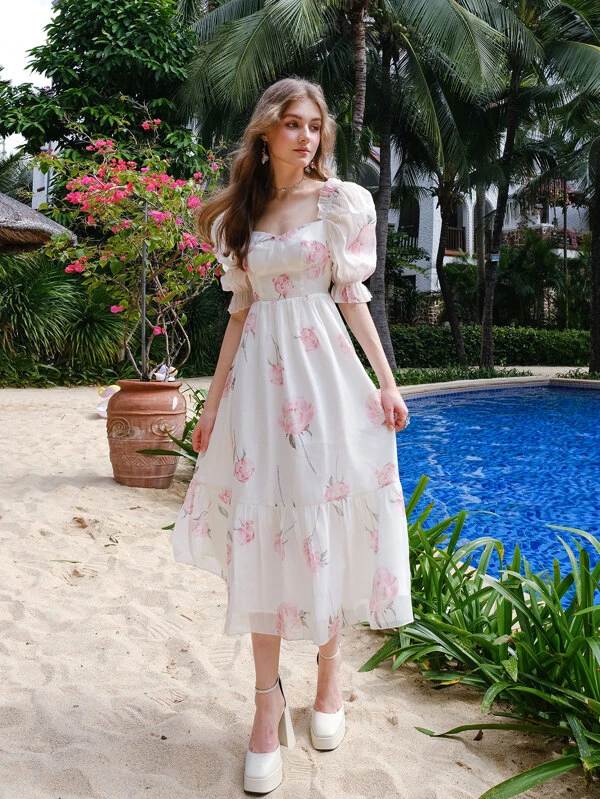 Floral Kylie Jenner Satin Dress Kylie Floral Corset Dress Houseofcb Kylie Jenner In House Of Cb
