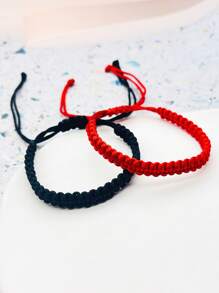 對手工 PU 皮革和鋅合金狐狸形可調式情侶手鍊，男女通用日常佩戴，節日禮物