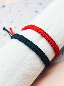 對手工 PU 皮革和鋅合金狐狸形可調式情侶手鍊，男女通用日常佩戴，節日禮物