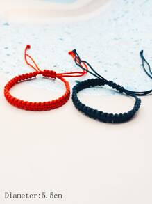 對手工 PU 皮革和鋅合金狐狸形可調式情侶手鍊，男女通用日常佩戴，節日禮物