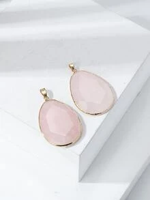 2pcs Water-drop DIY Pendant - Pink - View 2