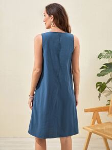 EMERY ROSE 雙口袋背心洋裝