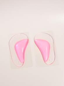 1雙女士鞋粉色透明跖骨墊適用於高跟鞋